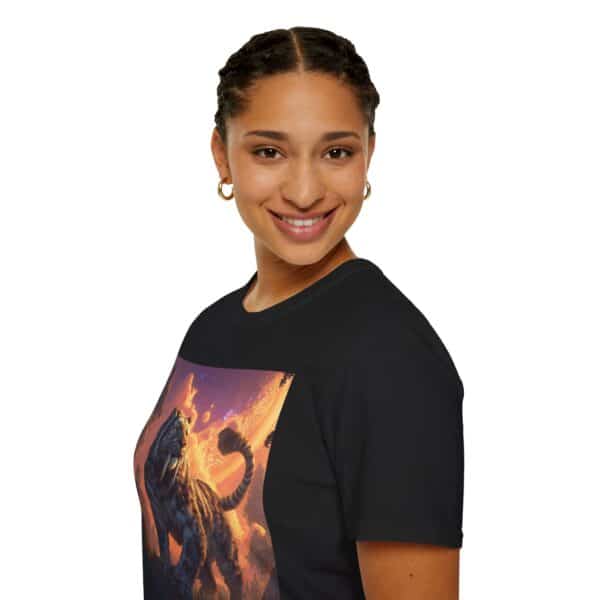 Prehistoric Smilodon aka Sabre-Tooth Tiger I Unisex T-Shirt, Graphic Tee, Unique Gift, Casual Wear - Image 7