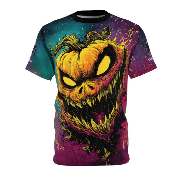 Evil Jack O' Lantern I Pop 60's Art Style Tee Unisex (AOP) - Image 5