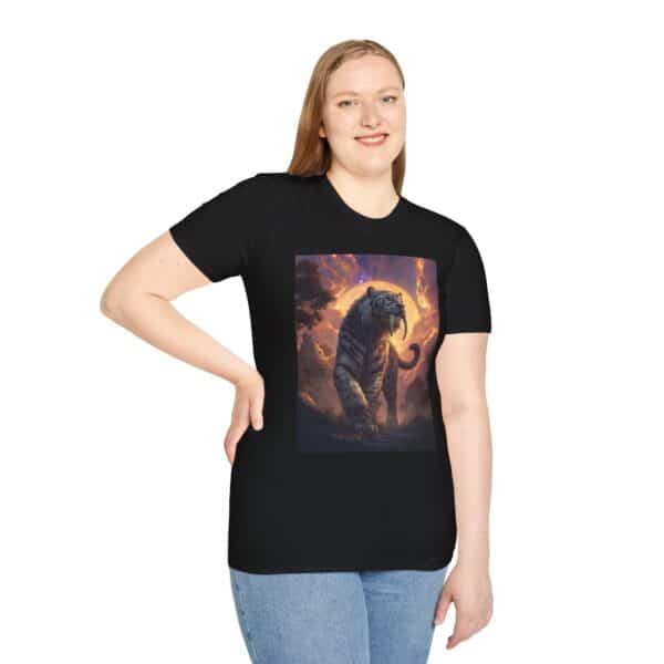 Prehistoric Smilodon aka Sabre-Tooth Tiger V Unisex T-Shirt, Graphic Tee, Unique Gift, Casual Wear - Image 8
