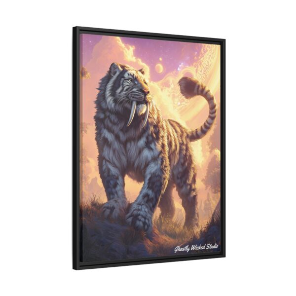 Prehistoric Smilodon aka Sabre-Tooth Tiger I Matte Canvas, Black Frame - Image 11