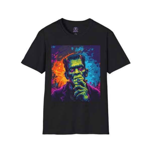 Frankenstein Pop Art 60's Style Unisex T-Shirt - Image 9