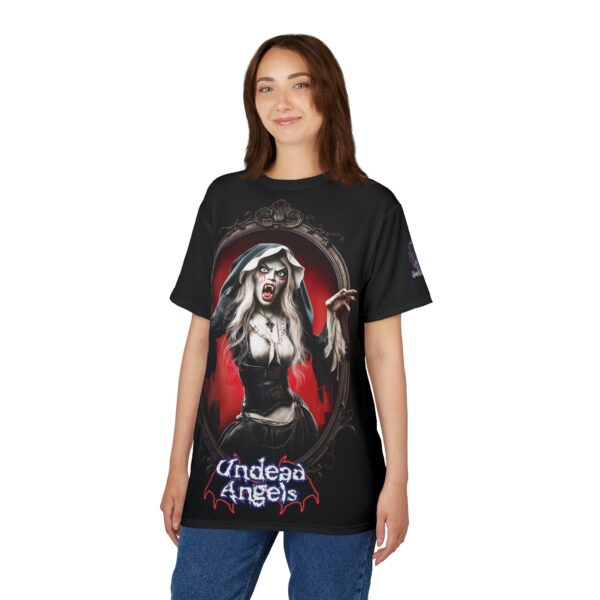 Undead Angels Vampire Pilgrim Chastity Tee Unisex (AOP) - Image 11