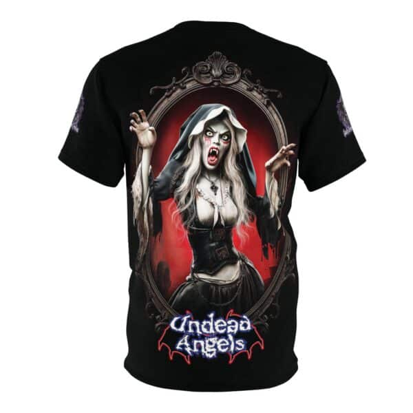Undead Angels Vampire Pilgrim Chastity Tee Unisex (AOP) - Image 7