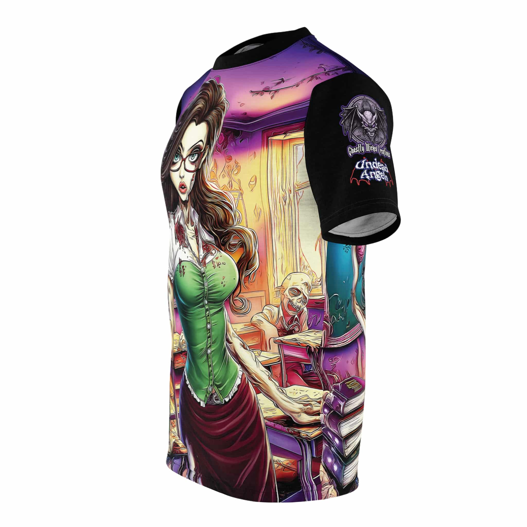 Undead Angels Teacher Charlotte Classic Reborn Style III Unisex (AOP) - Image 3