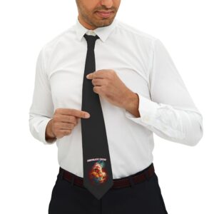 Cannibalistic Chicken Band Tie - Unique Statement Tie, Gifts for Him, Business Casual Accessory, Formal Wear, Art-Inspired