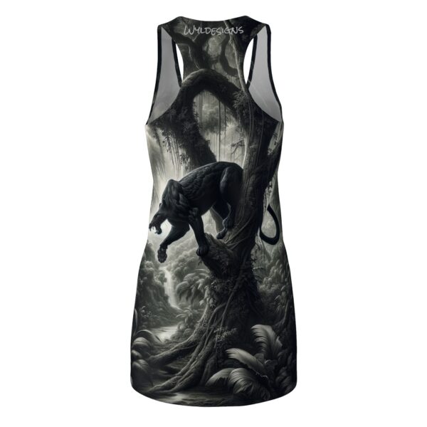 Black Panther Dual By Wyldesigns Women's Cut & Sew Racerback Dress (AOP) - Image 3