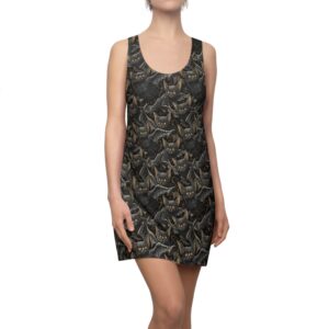 Bat Pattern Women's Racerback Dress (AOP)