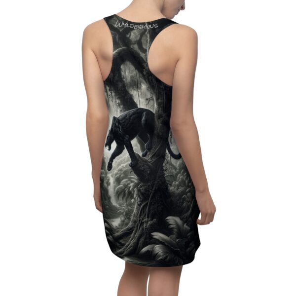 Black Panther Dual By Wyldesigns Women's Cut & Sew Racerback Dress (AOP) - Image 7