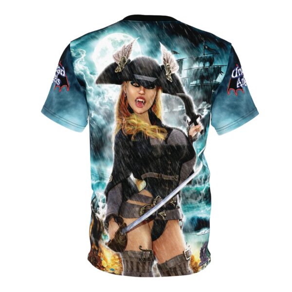 Rusila Undead Angel Vampire Pirate Dual Image Unisex Cut & Sew Tee (AOP) - Image 6
