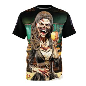 Undead Angels Teacher Charlotte Full Rot Tee Unisex (AOP) Black
