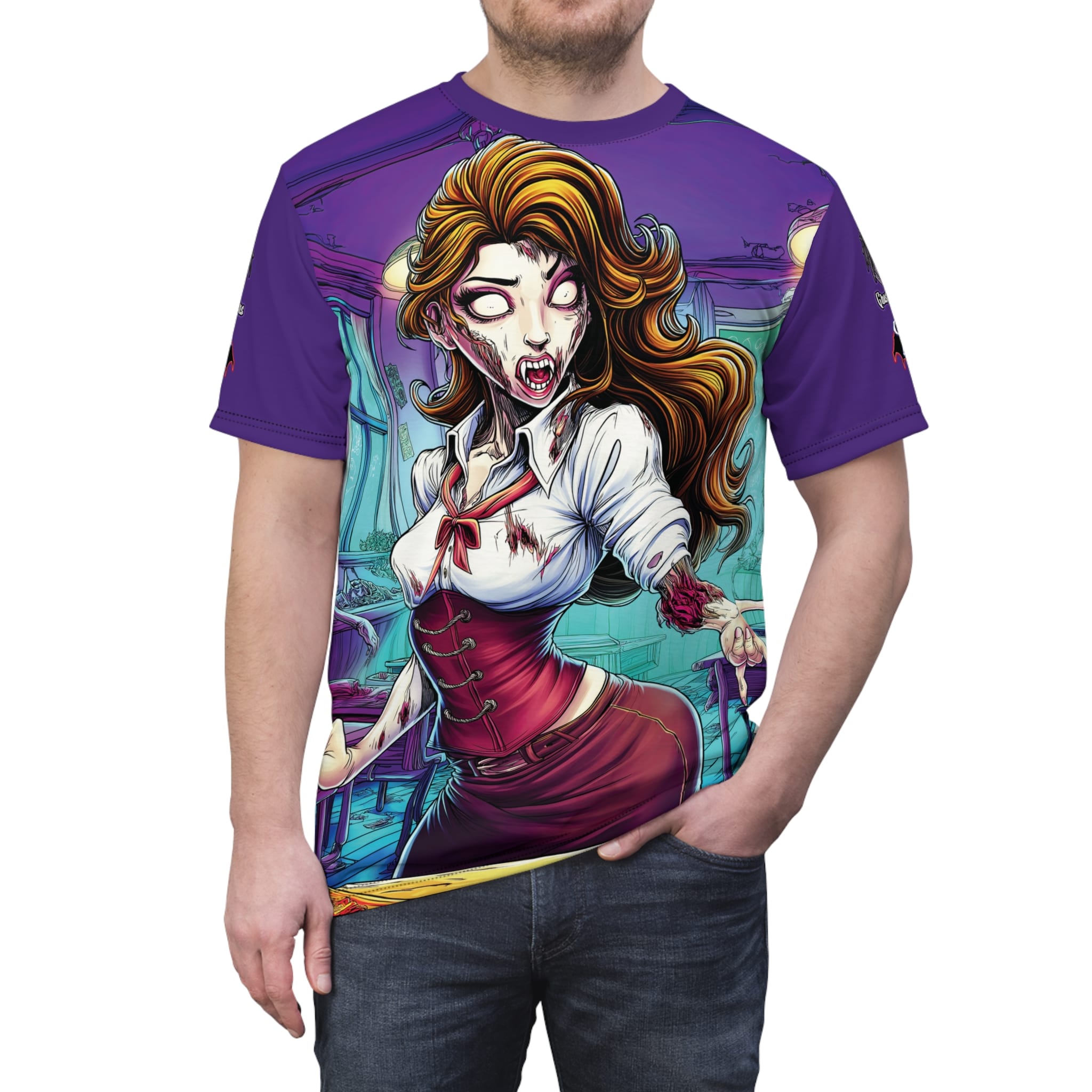 Undead Angels Teacher Charlotte Classic Reborn Style II Unisex (AOP) - Image 9