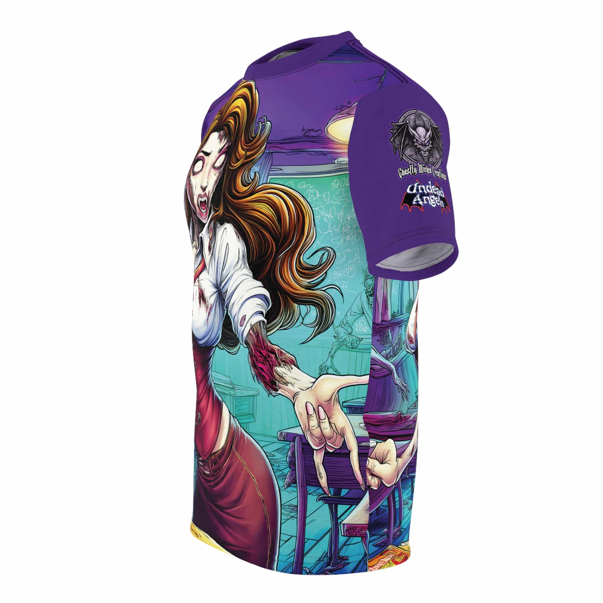 Undead Angels Teacher Charlotte Classic Reborn Style II Unisex (AOP) - Image 3