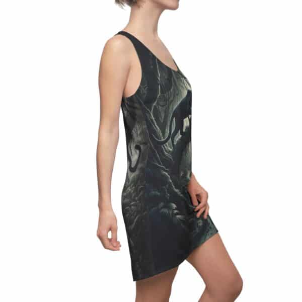 Black Panther Dual By Wyldesigns Women's Cut & Sew Racerback Dress (AOP) - Image 6