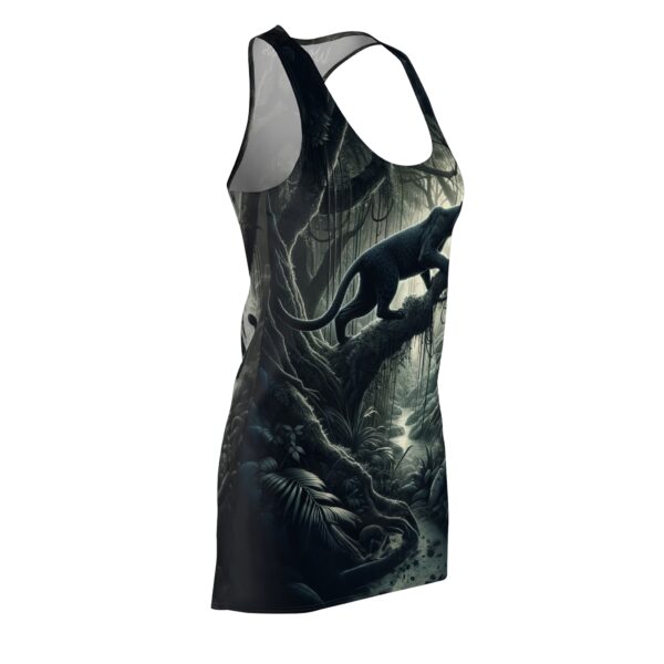 Black Panther Dual By Wyldesigns Women's Cut & Sew Racerback Dress (AOP) - Image 4