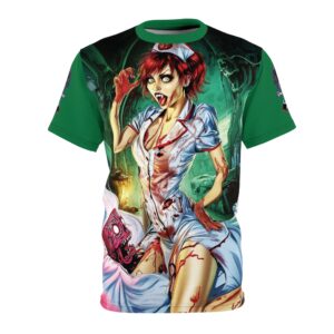 Undead Angels Zombie Nurse Abigail Reborn Style I-BZ Unisex (AOP) Green