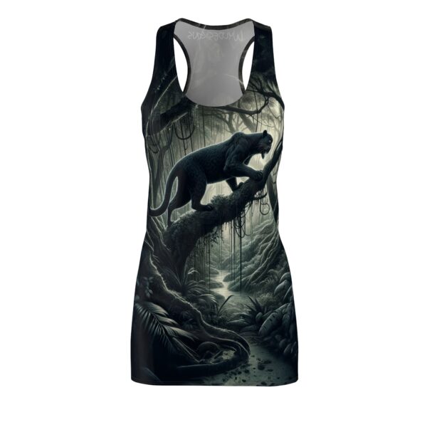 Black Panther Dual By Wyldesigns Women's Cut & Sew Racerback Dress (AOP) - Image 2