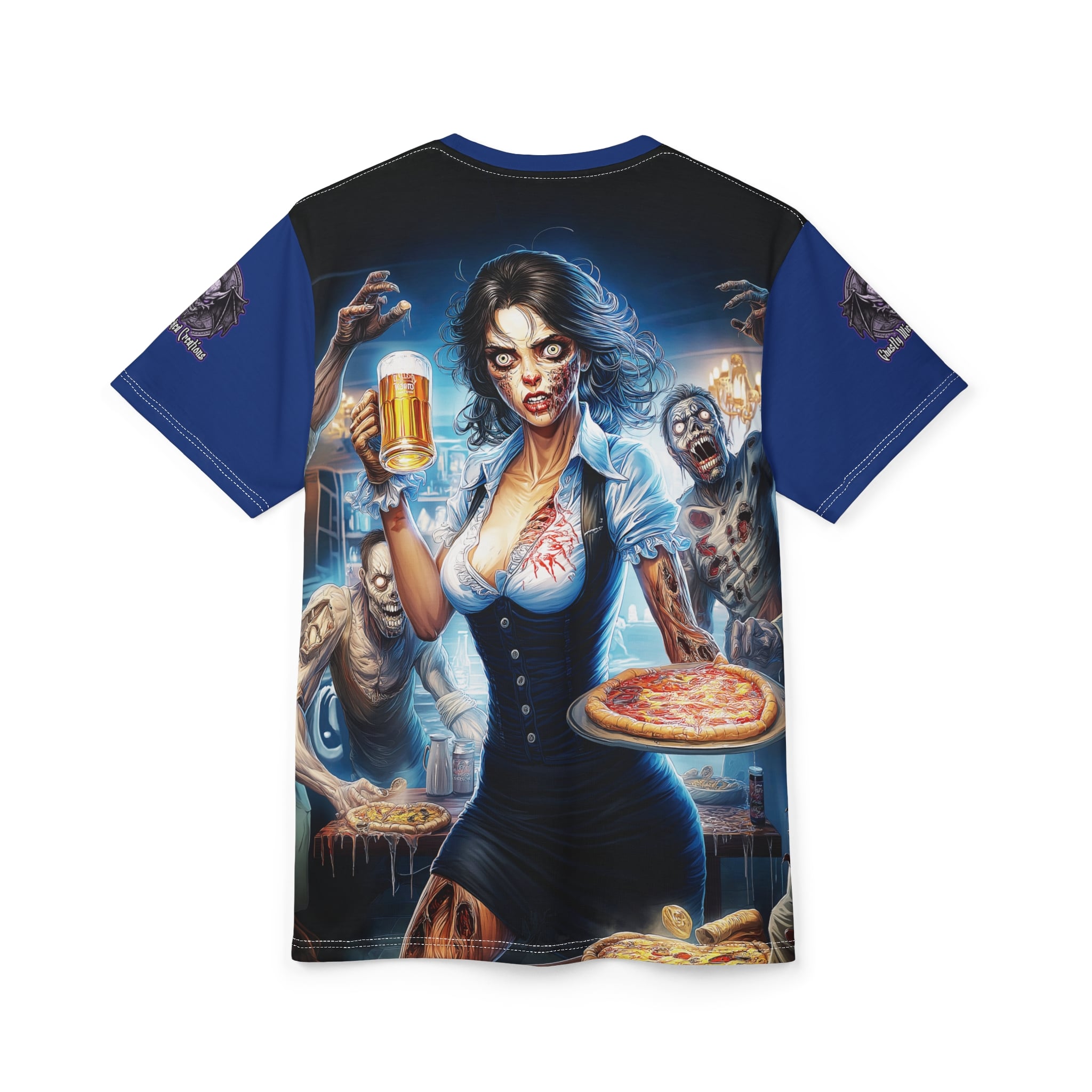 Zombies In Everyday Life Waitress 2025-DS0304 Tee Unisex (AOP) - Image 24