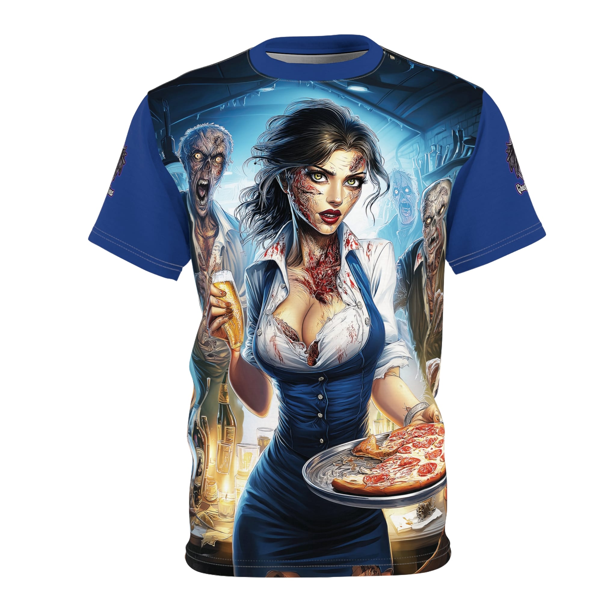 Zombies In Everyday Life Waitress 2025-DS0304 Tee Unisex (AOP) - Image 21