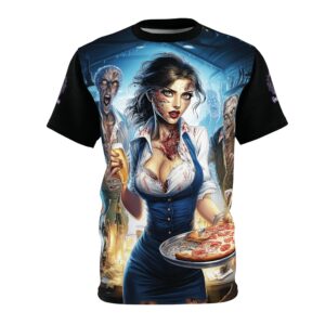 Zombies In Everyday Life Waitress 2025-DS0304 Tee Unisex (AOP)