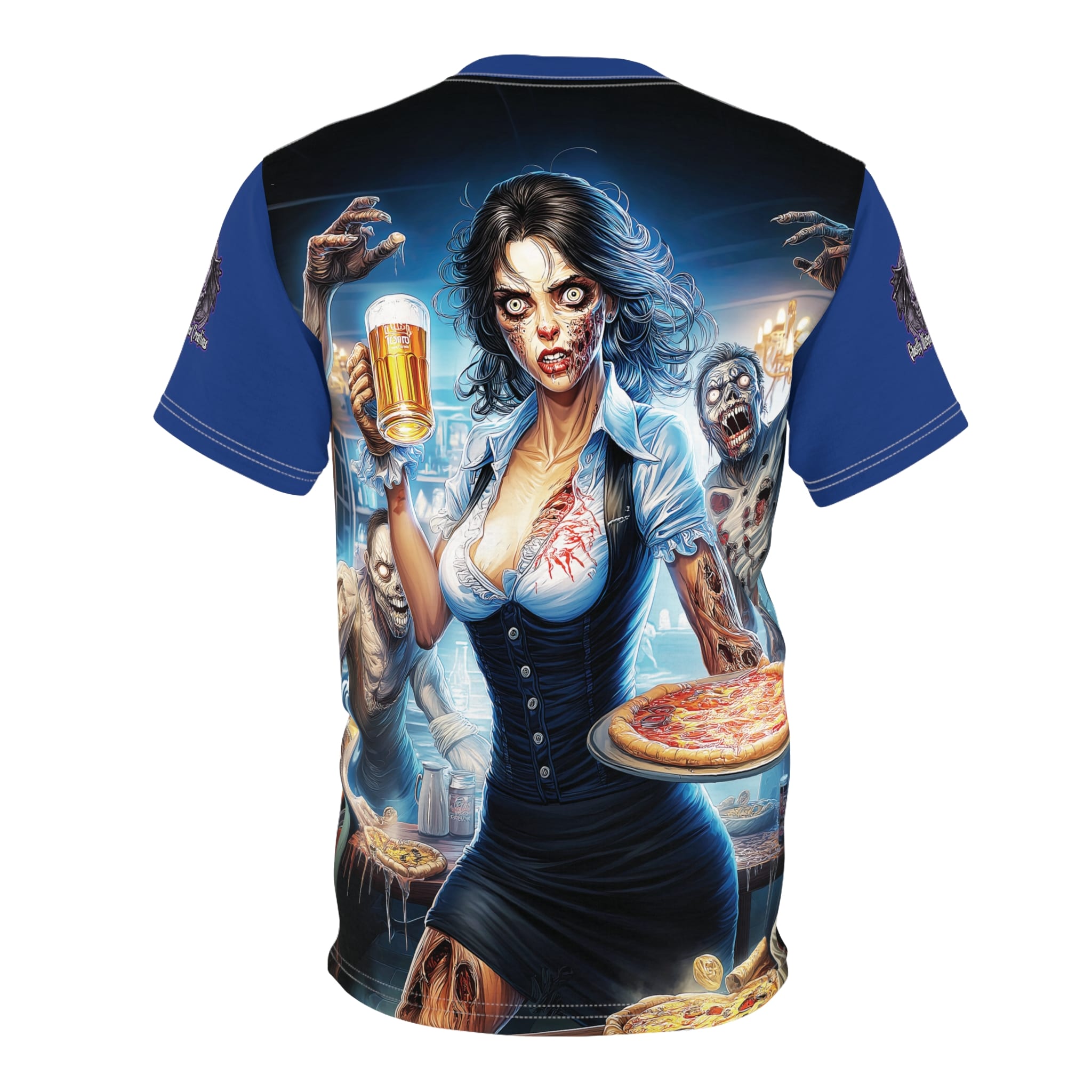 Zombies In Everyday Life Waitress 2025-DS0304 Tee Unisex (AOP) - Image 23
