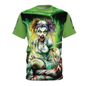 Undead Angels Zombie Nurse Lexi 002 Unisex (AOP) Green