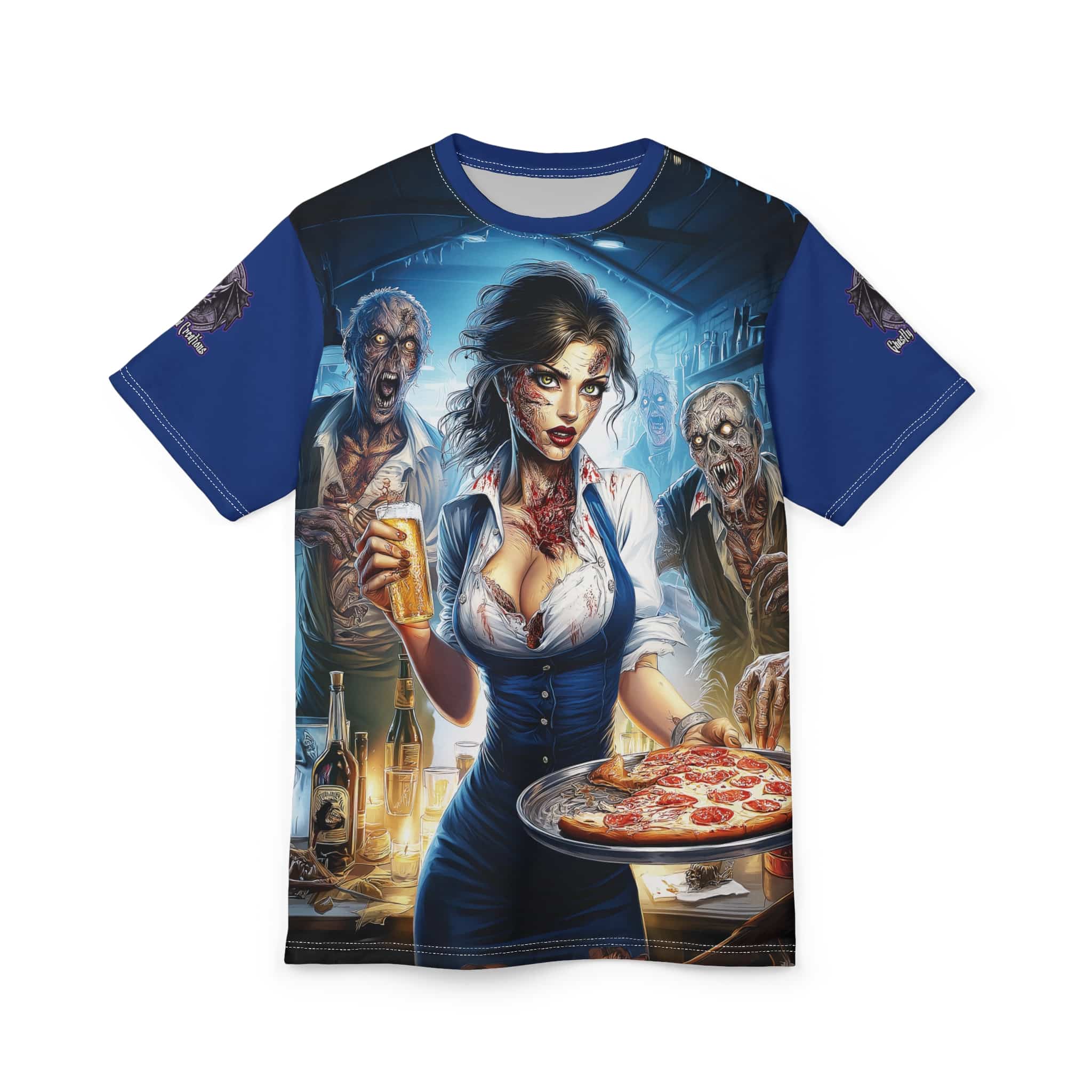 Zombies In Everyday Life Waitress 2025-DS0304 Tee Unisex (AOP) - Image 22
