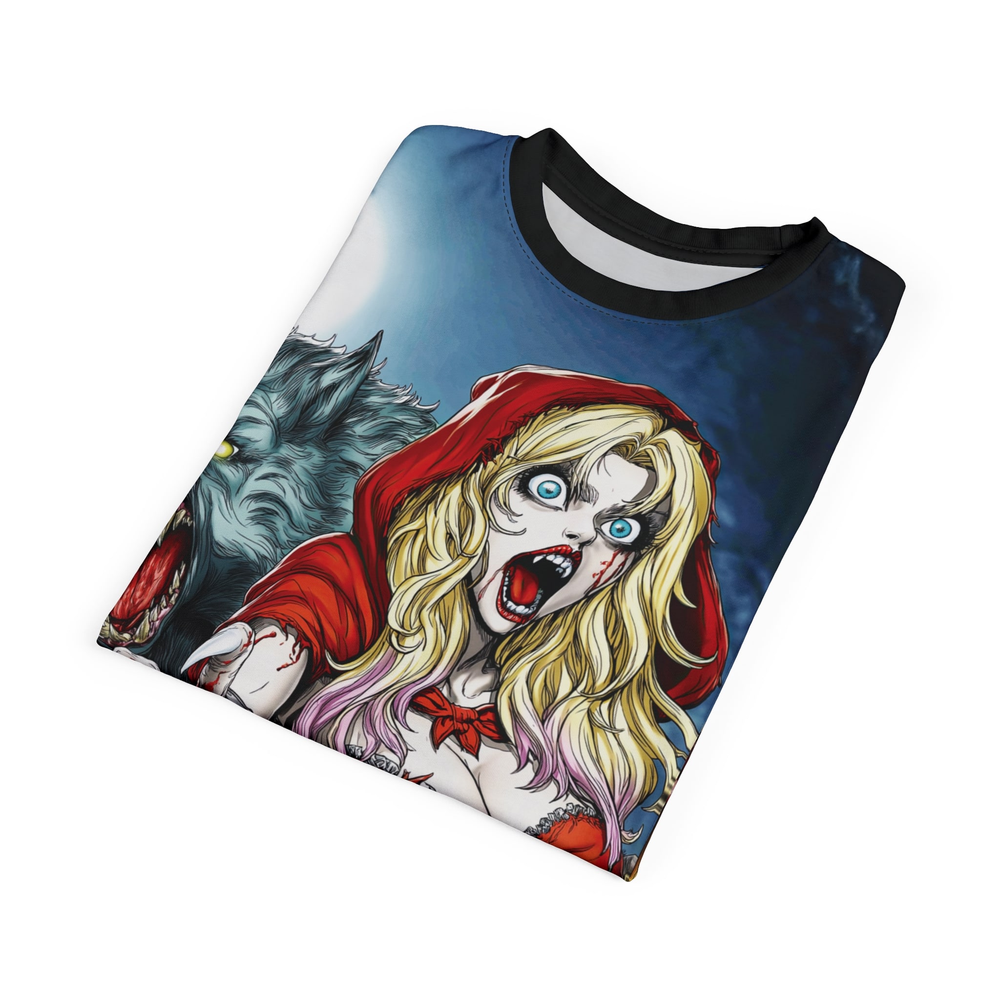 Vampire Red Riding Hood By Ghastly Wicked Tales 2025-01 Tee Unisex (AOP) - Image 20