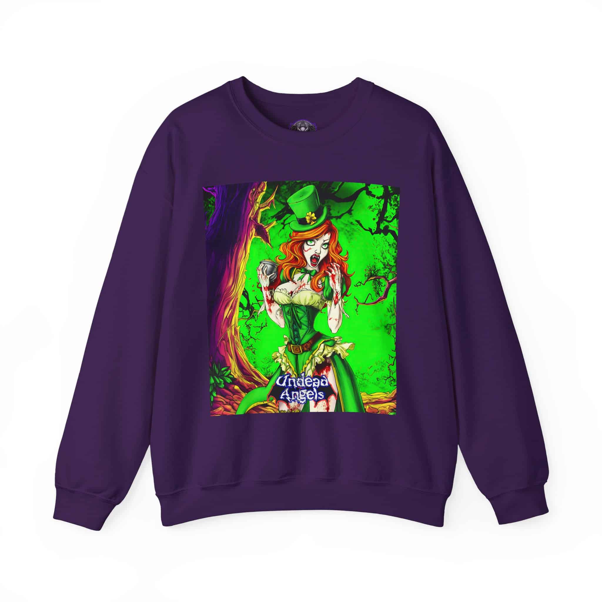 Undead Angels Leprechaun Queen Fiona Classic Reborn Style II Unisex Heavy Blend™ Crewneck Sweatshirt - Image 5