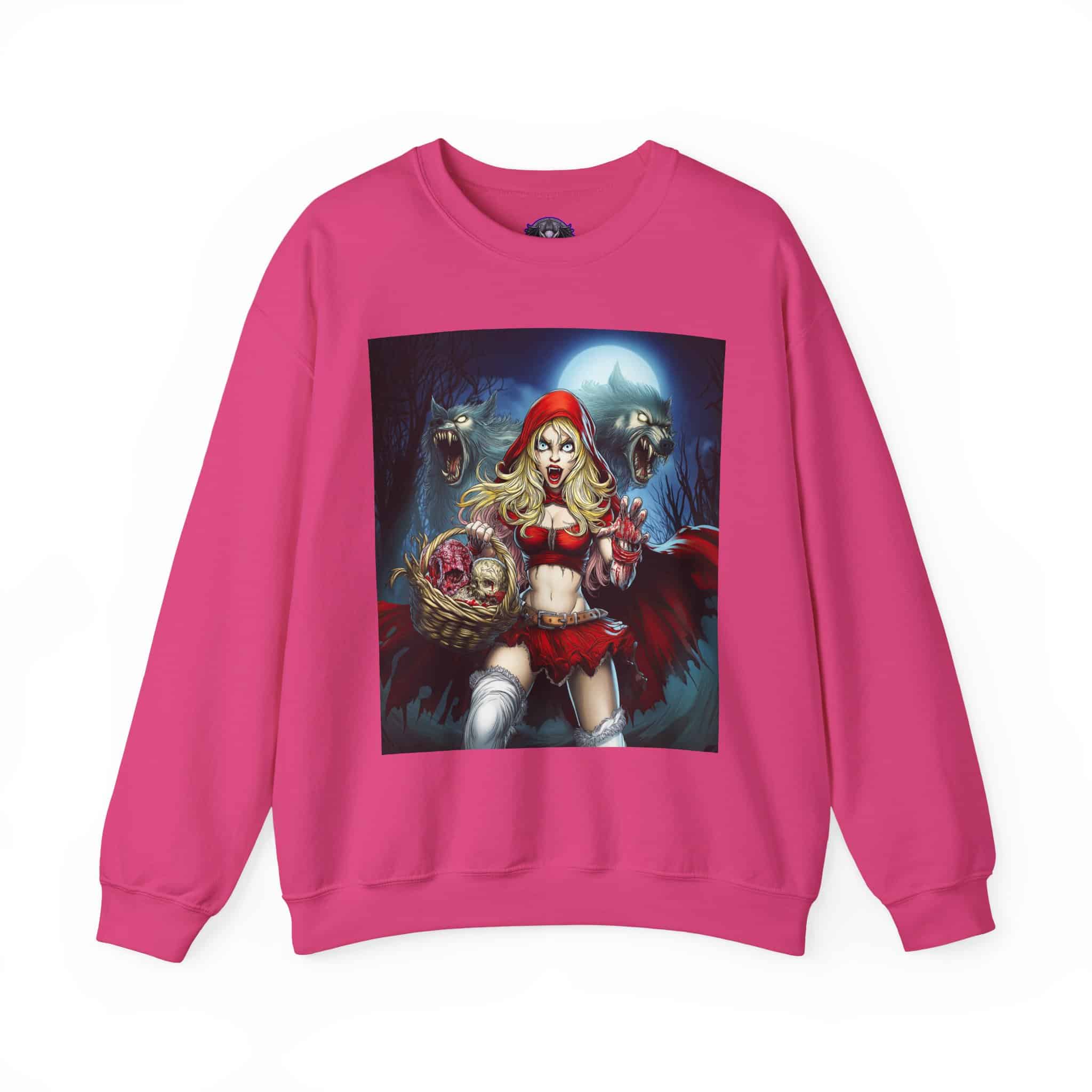 Vampire Red Riding Hood By Ghastly Wicked Tales 2025-02 Unisex Heavy Blend™ Crewneck Sweatshirt - Image 53