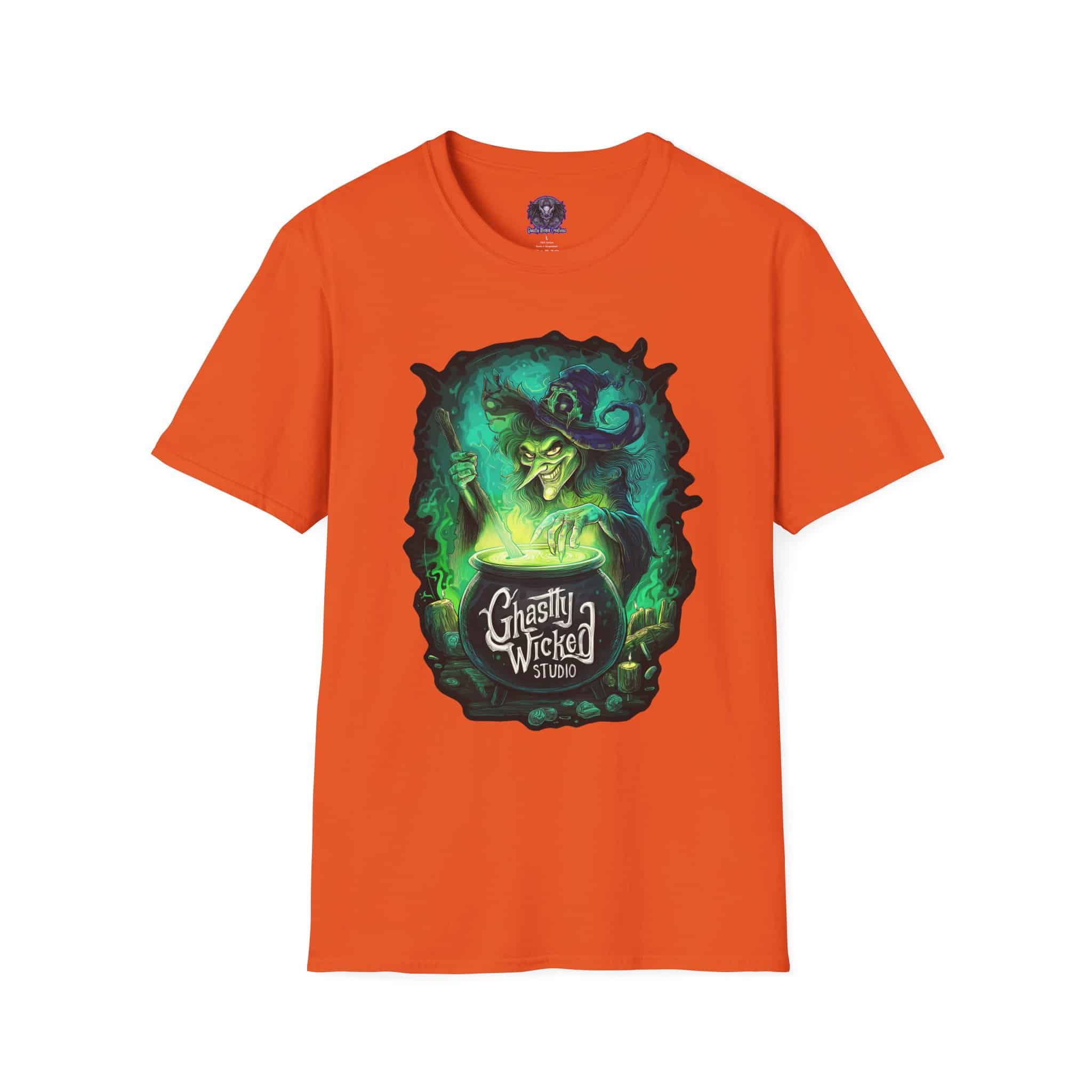Ghastly Wicked Cauldron Witch Unisex T-Shirt - Image 21