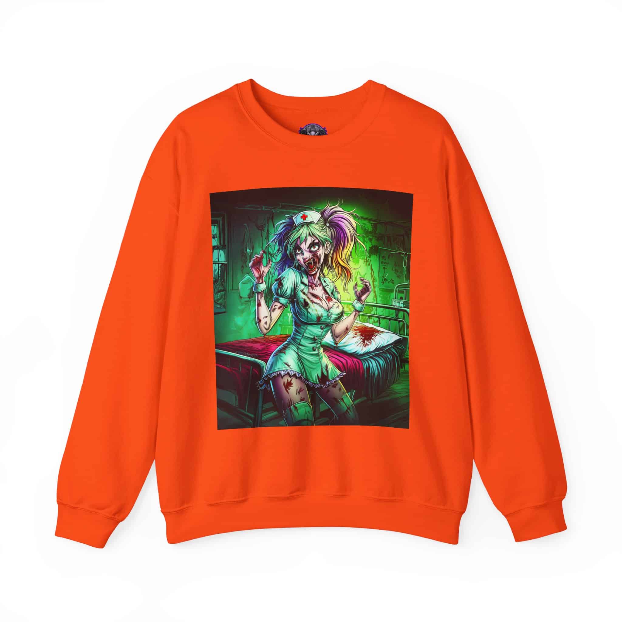 Undead Angels Zombie Nurse Lexi 001 Unisex Heavy Blend™ Crewneck Sweatshirt - Image 13