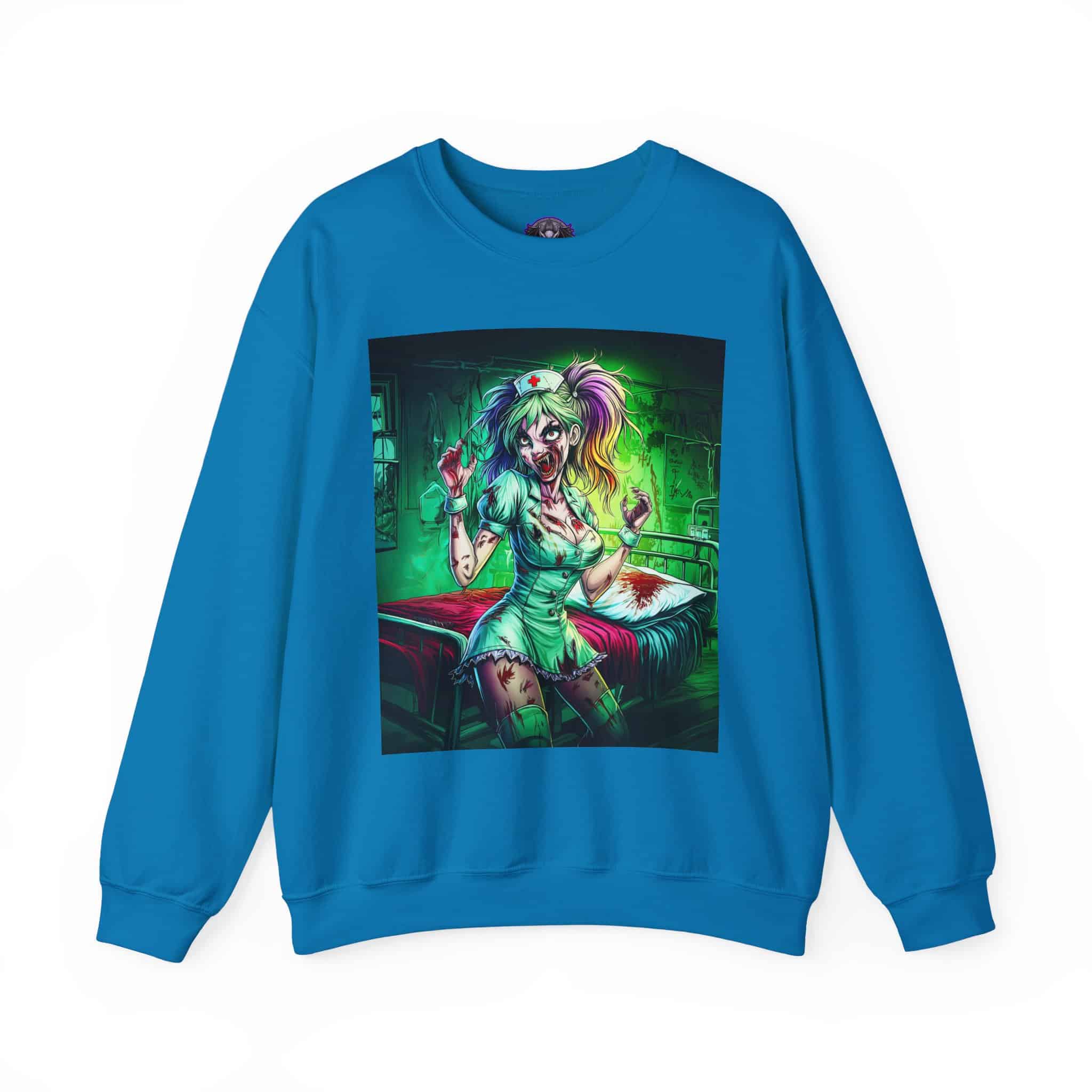 Undead Angels Zombie Nurse Lexi 001 Unisex Heavy Blend™ Crewneck Sweatshirt - Image 33