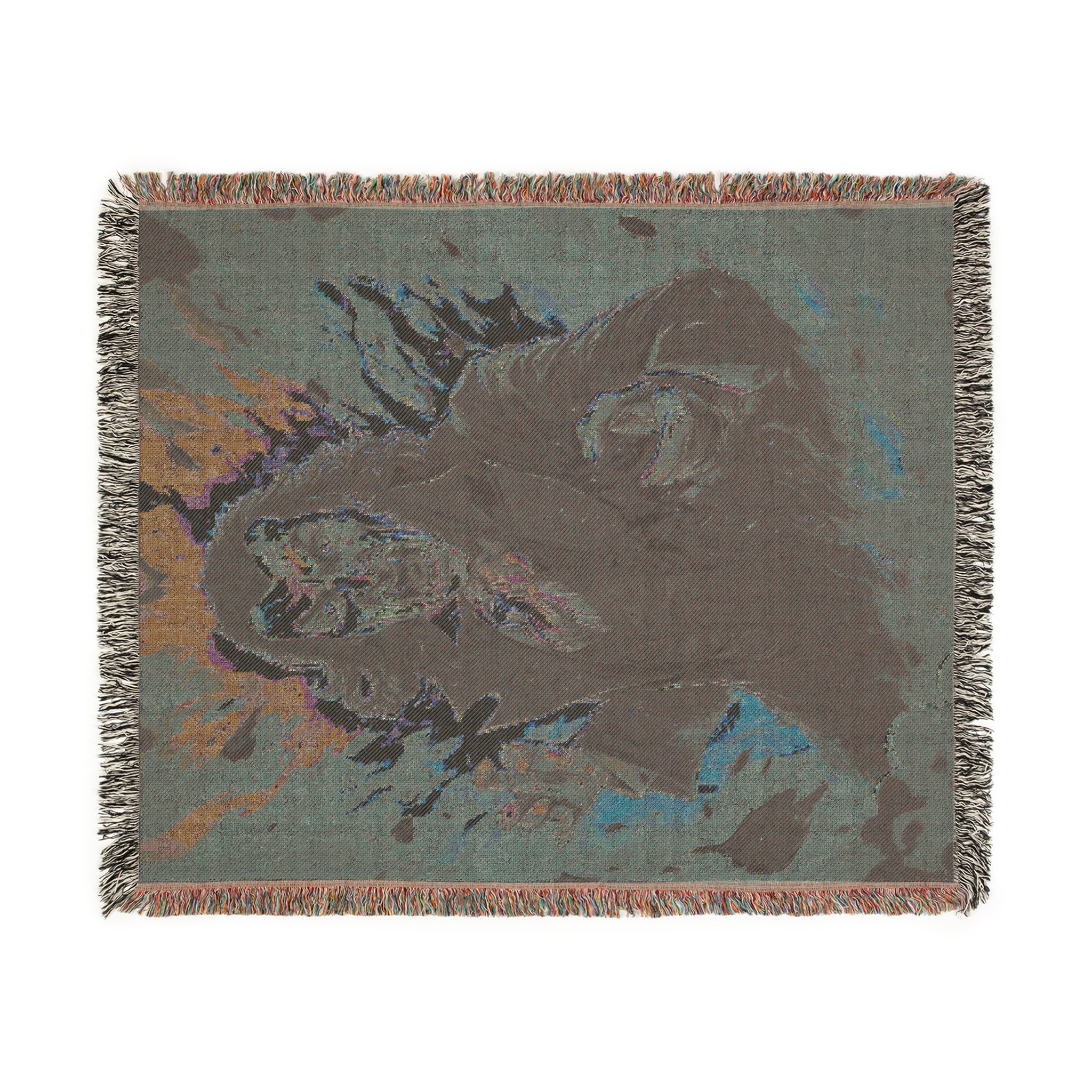 Dracula II Pop 60’s Art Style Woven Blanket, Cozy Throw for Halloween, Fall Decor, Perfect for Movie Nights, Gift for Monster Lovers, Home Accessories - Image 3