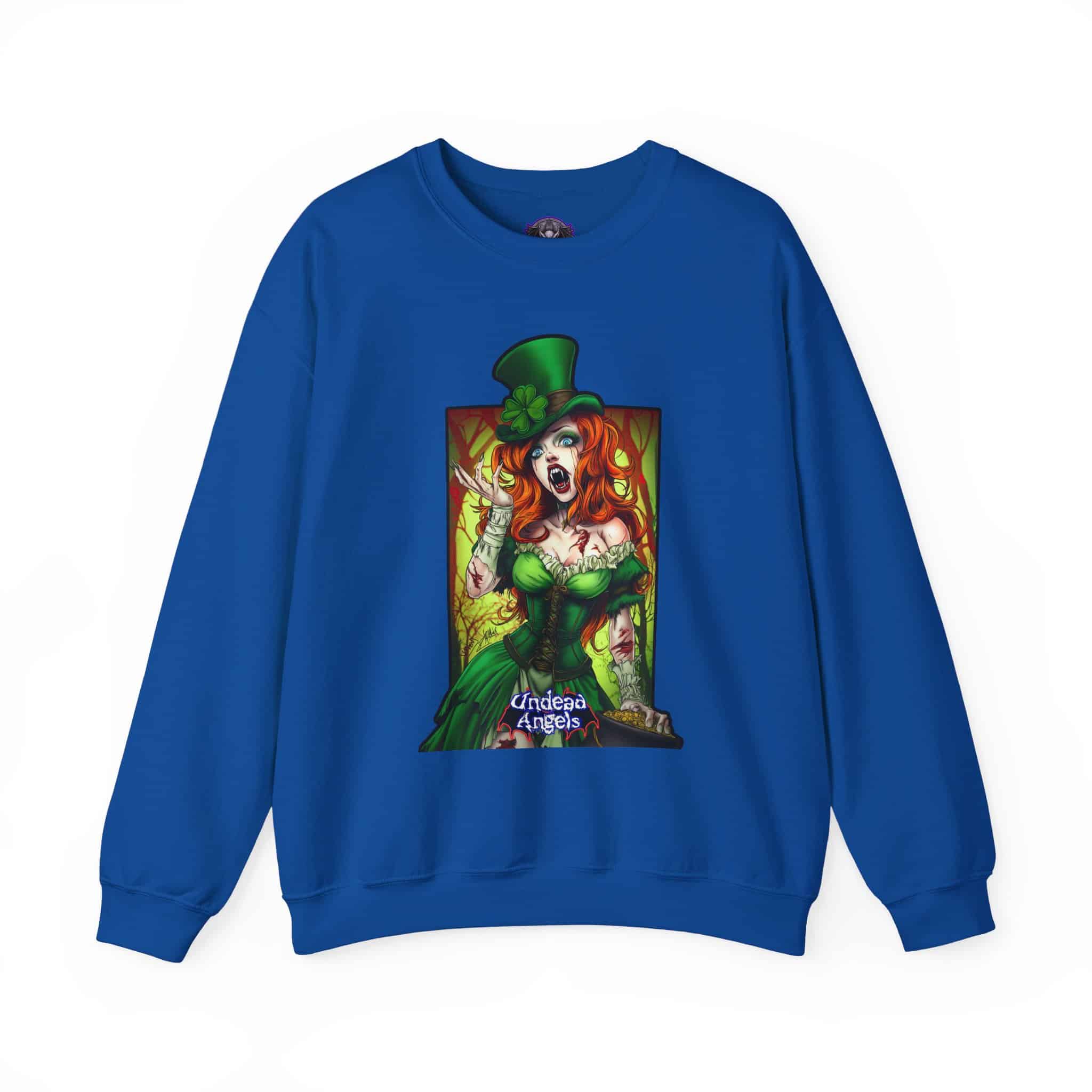 Undead Angels Leprechaun Queen Fiona Classic Reborn Style IV Unisex Heavy Blend™ Crewneck Sweatshirt - Image 41