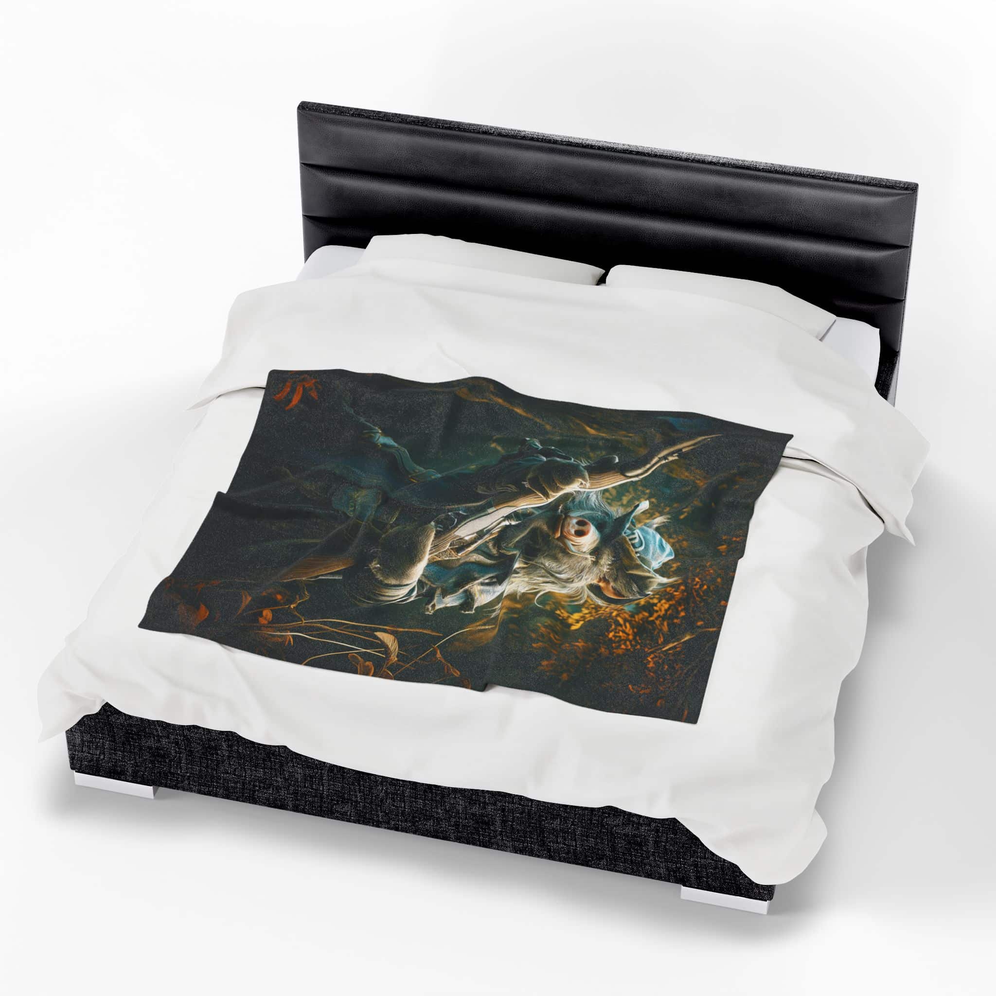 Arm The Animals: Hunter Wild Boar #AA029 Plush Blanket, Cozy Throw for Fall Decor - Image 7