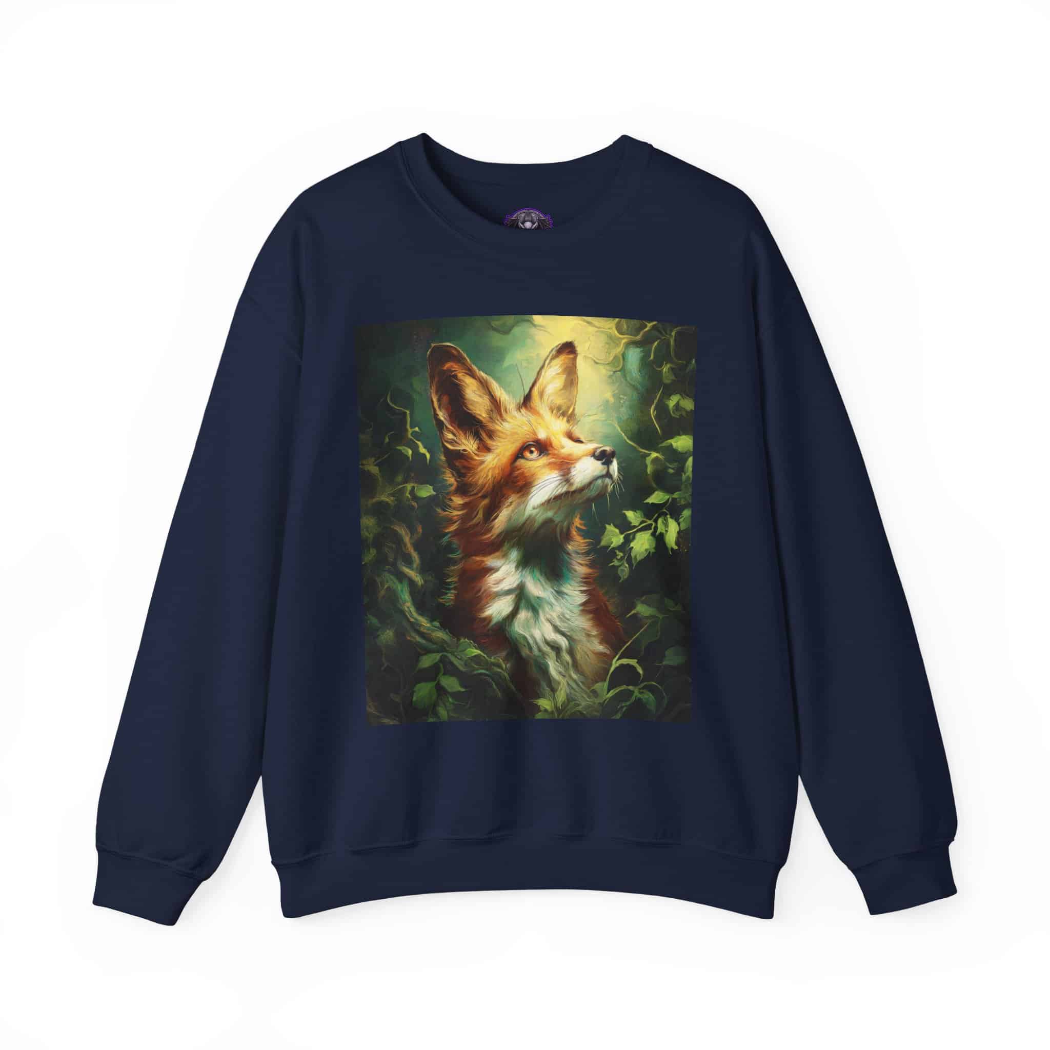 Fox In Brush Unisex Tee by Wyldesigns Unisex Heavy Blend™ Crewneck Sweatshirt - Image 23