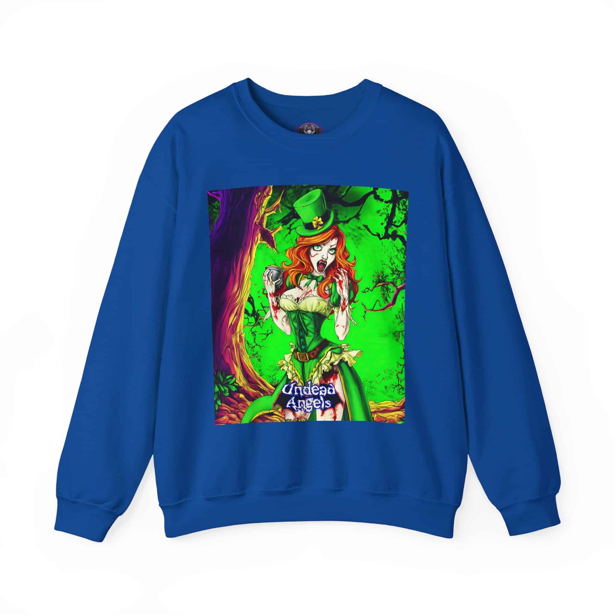 Undead Angels Leprechaun Queen Fiona Classic Reborn Style II Unisex Heavy Blend™ Crewneck Sweatshirt - Image 23