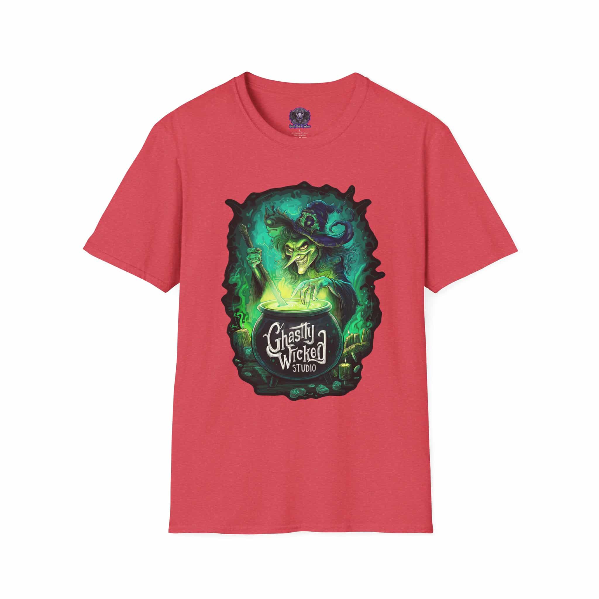 Ghastly Wicked Cauldron Witch Unisex T-Shirt - Image 49