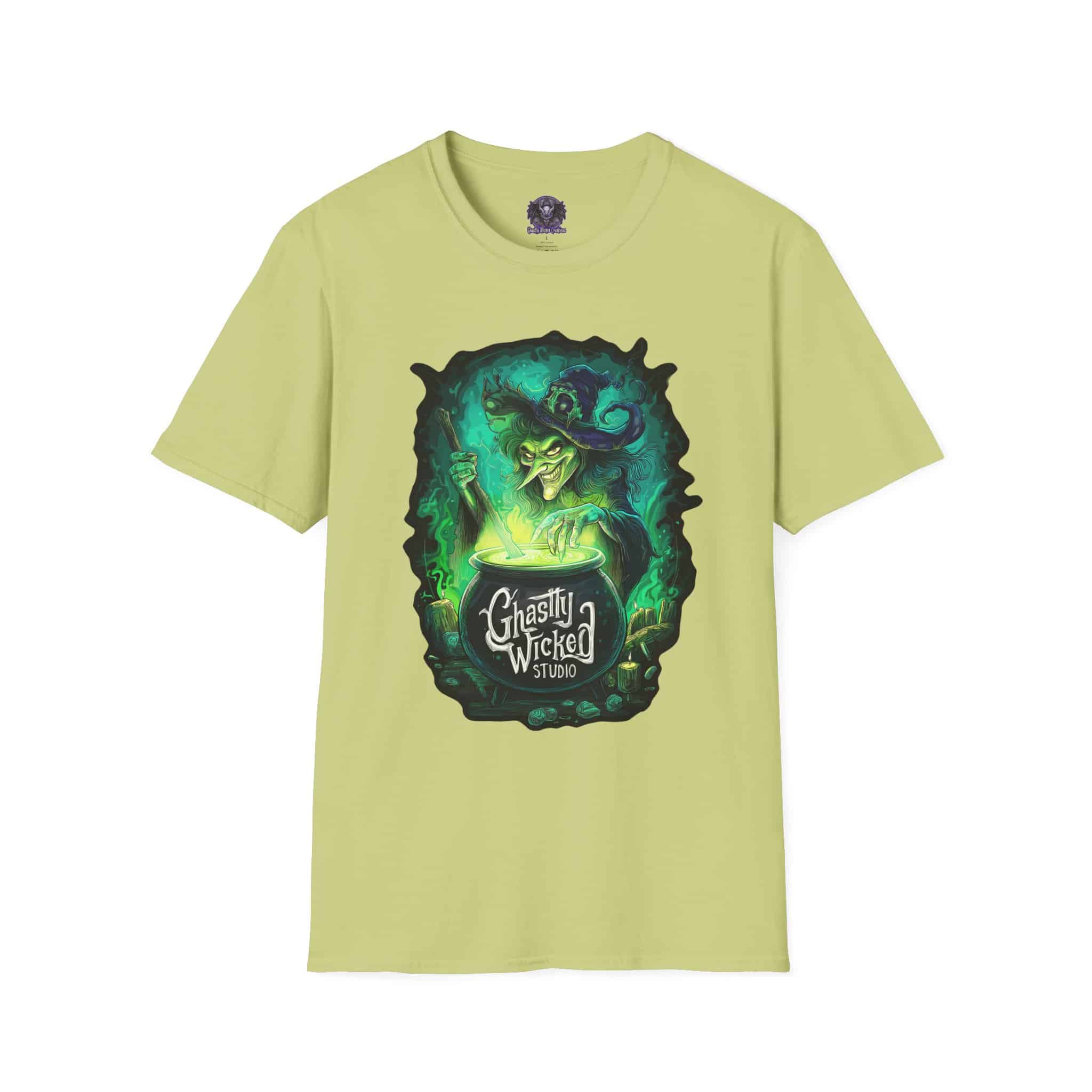 Ghastly Wicked Cauldron Witch Unisex T-Shirt - Image 29