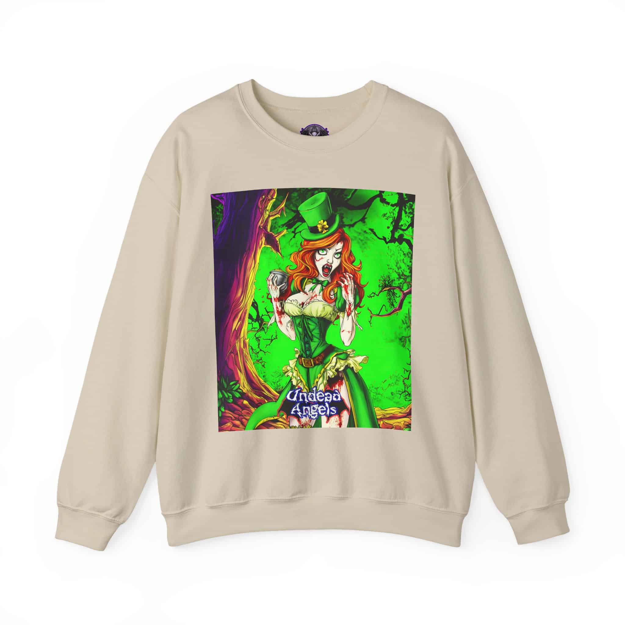 Undead Angels Leprechaun Queen Fiona Classic Reborn Style II Unisex Heavy Blend™ Crewneck Sweatshirt - Image 9