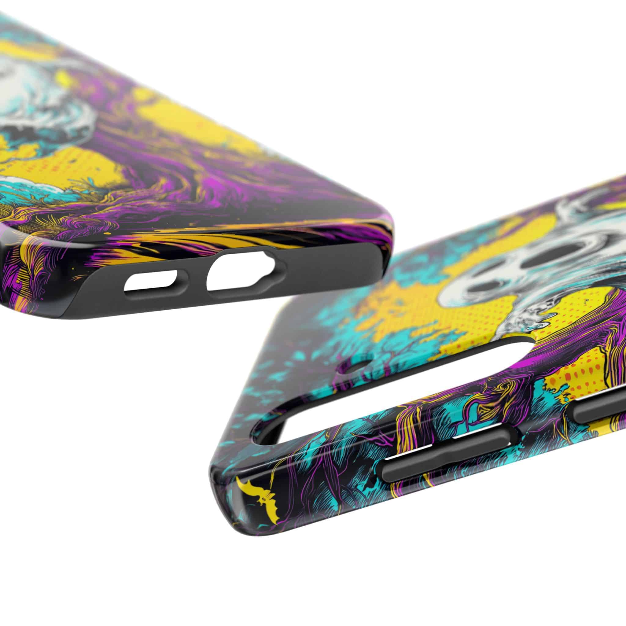 Ghost & Spooky Tree Pop 60’s Art Style Samsung S21, S22, S23, & S24 Tough Phone Cases - Image 3