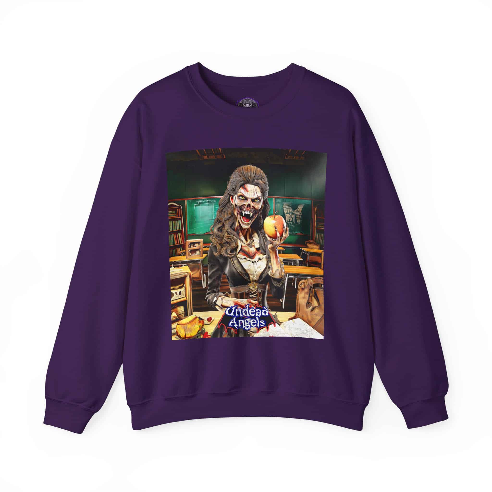 Undead Angels Teacher Charlotte Full Rot Unisex Heavy Blend™ Crewneck Sweatshirt - Image 25