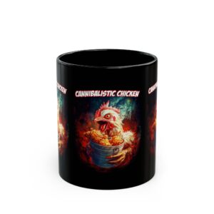 Cannibalistic Chicken Band Black Mug (11oz, 15oz)