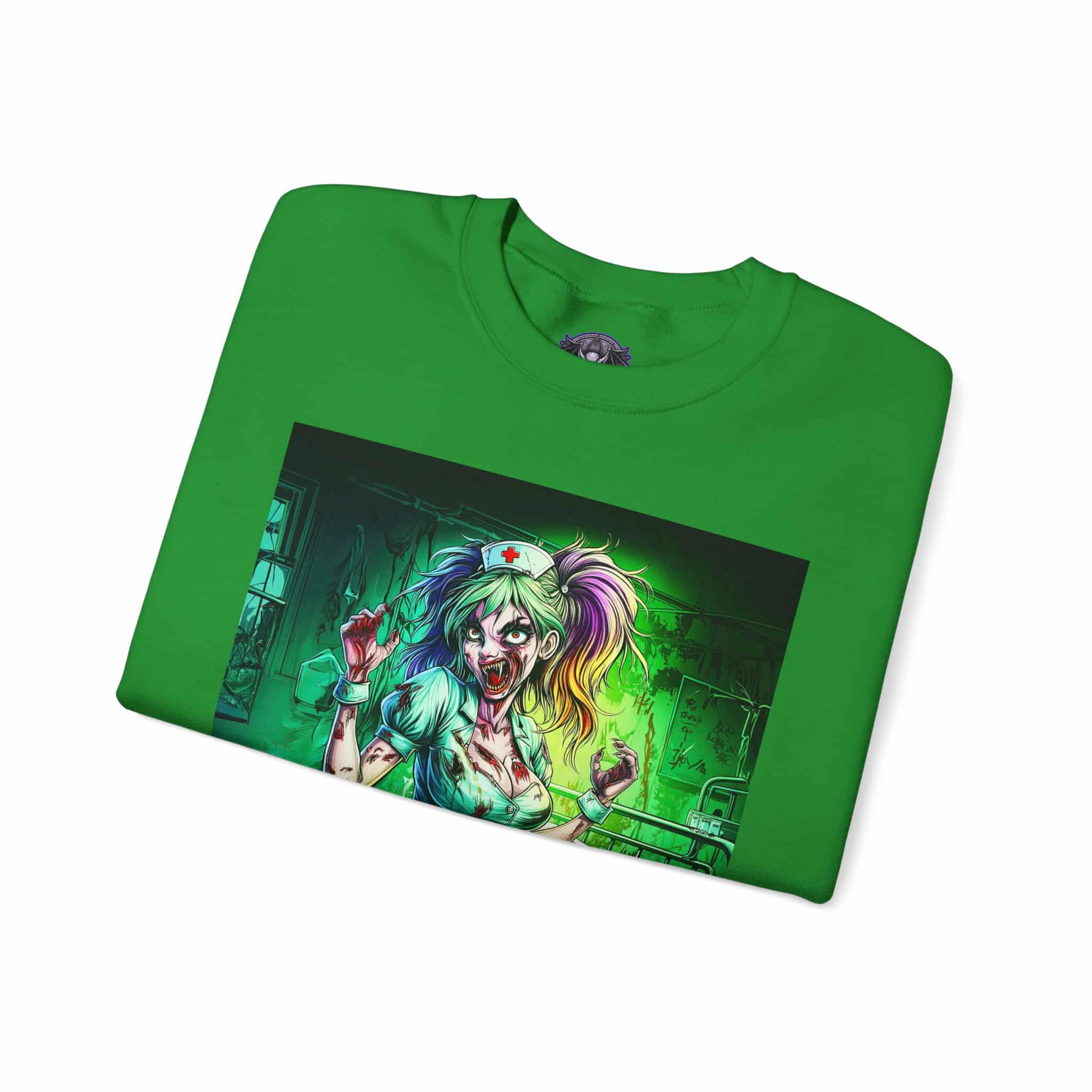 Undead Angels Zombie Nurse Lexi 001 Unisex Heavy Blend™ Crewneck Sweatshirt - Image 27