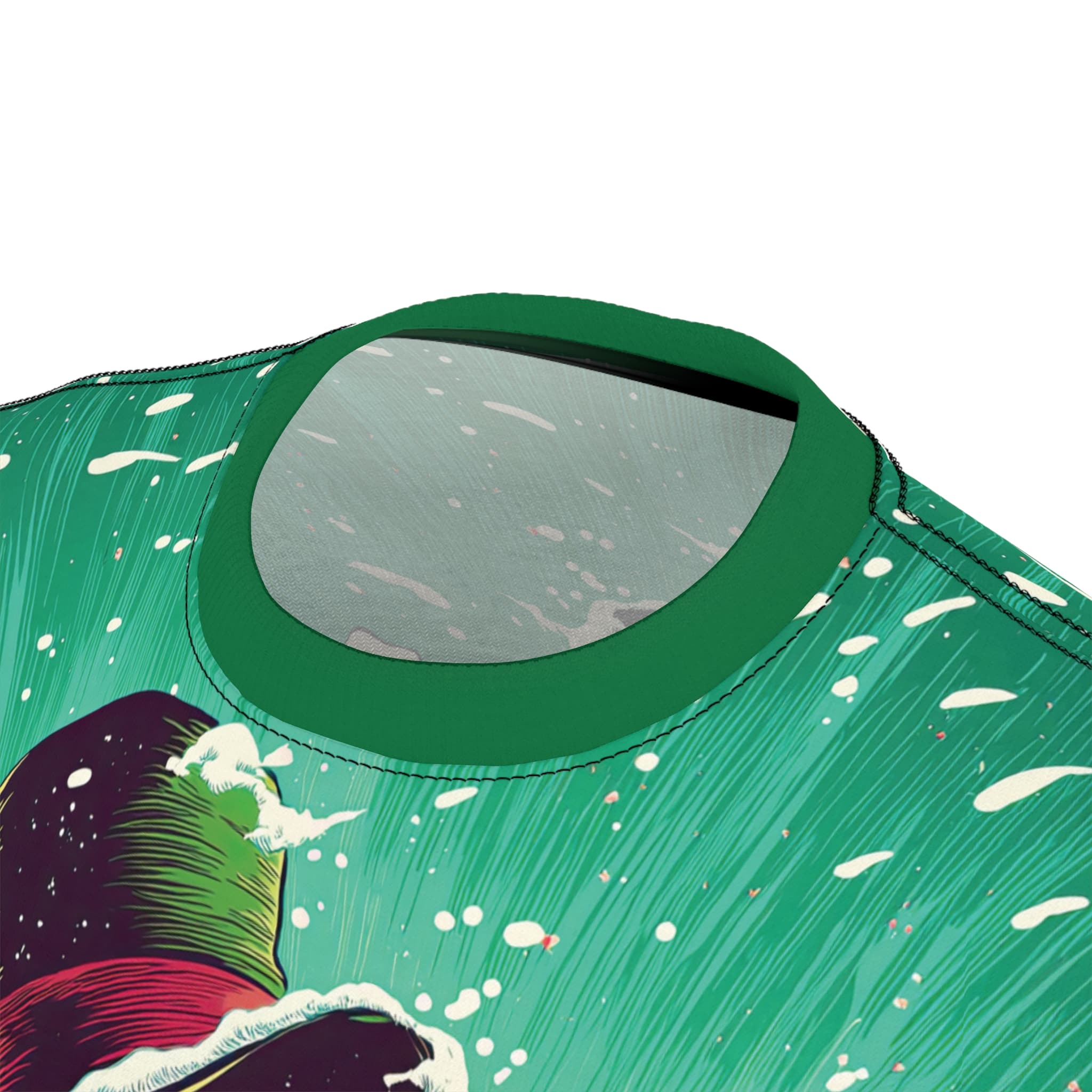 Sadistic Snowman Pop 60’s Art Style Unisex Tee (AOP) Christmas Winter - Image 19