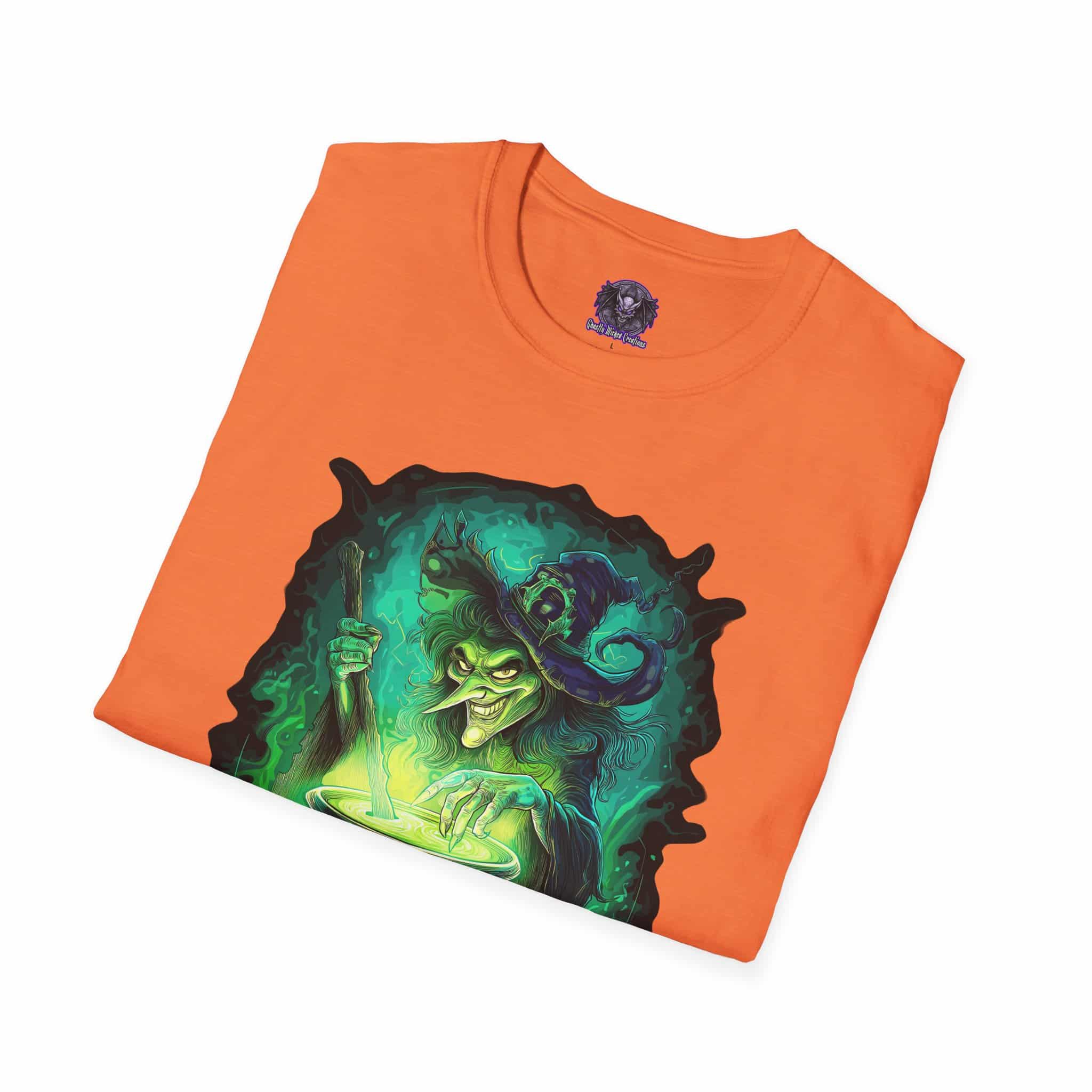 Ghastly Wicked Cauldron Witch Unisex T-Shirt - Image 20