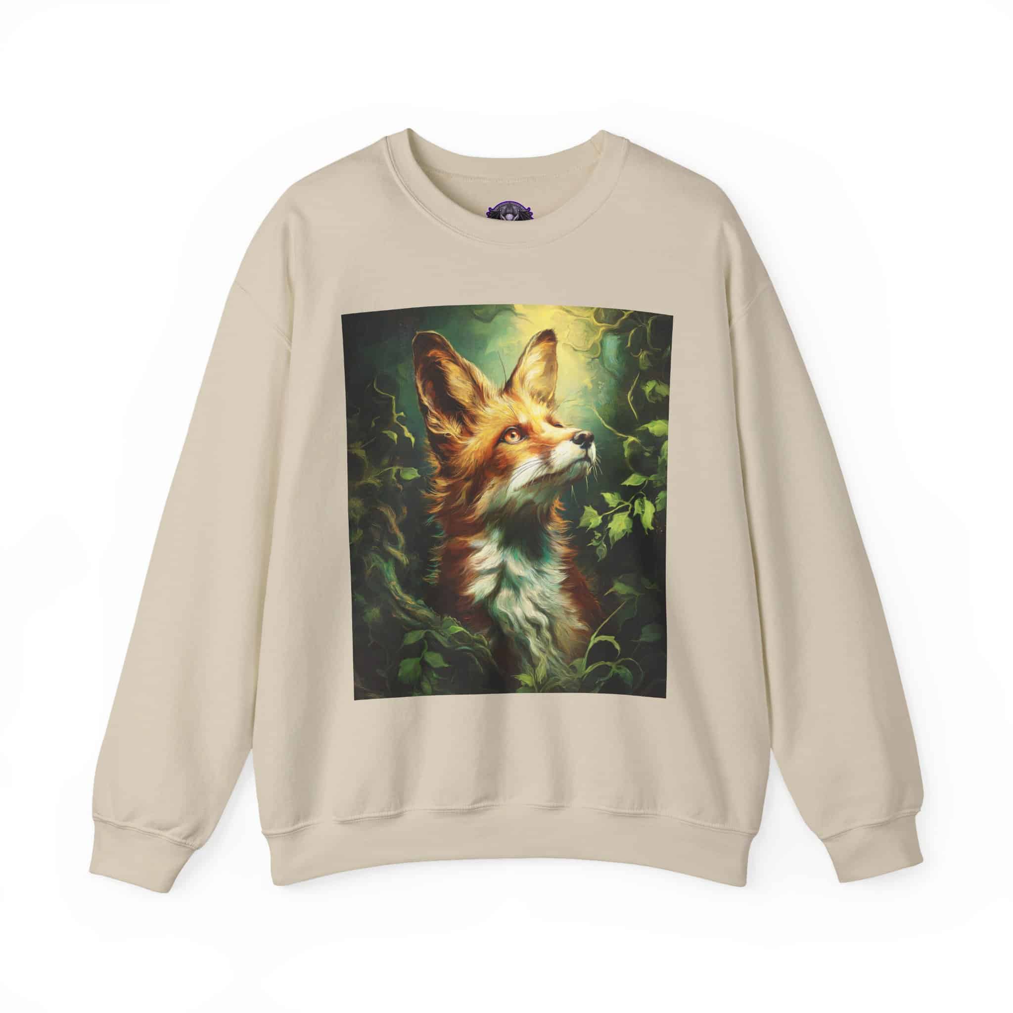 Fox In Brush Unisex Tee by Wyldesigns Unisex Heavy Blend™ Crewneck Sweatshirt - Image 7