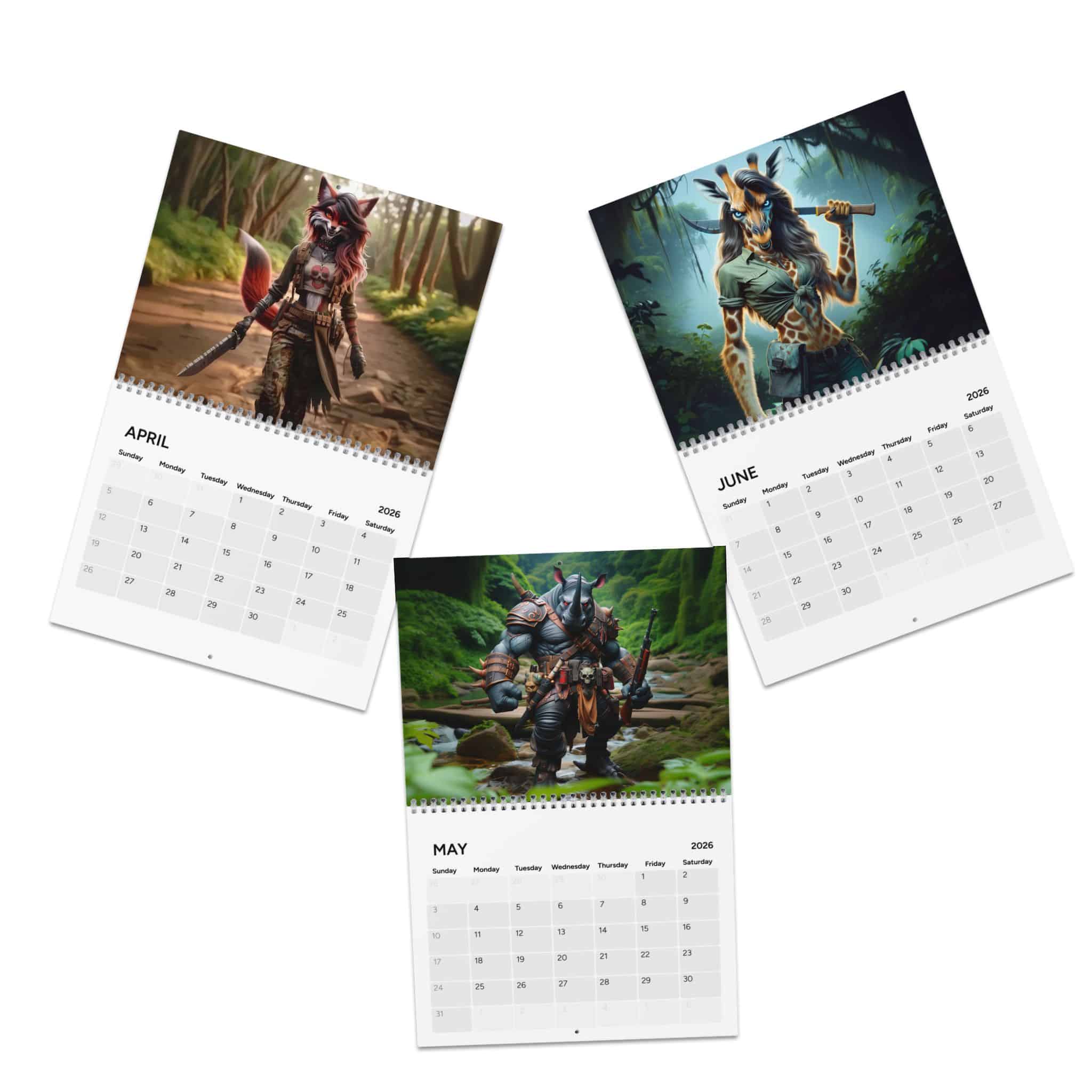 Arm The Animals Wall Calendar (2026) - Image 4