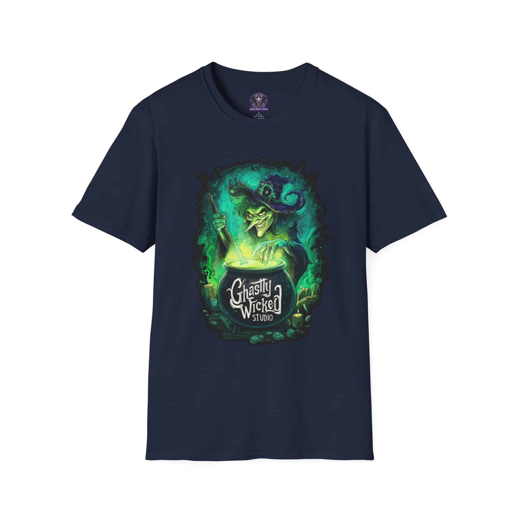 Ghastly Wicked Cauldron Witch Unisex T-Shirt - Image 61