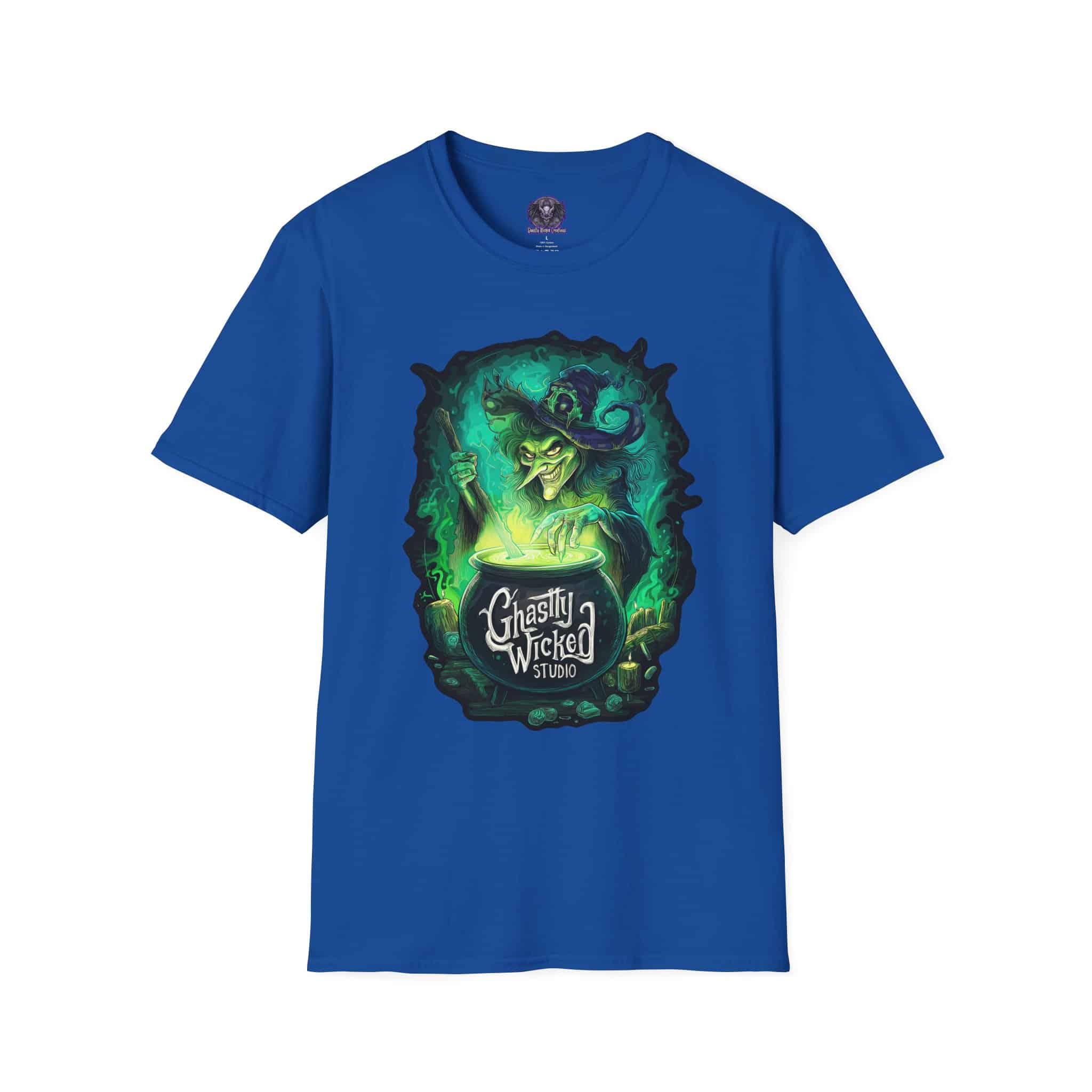 Ghastly Wicked Cauldron Witch Unisex T-Shirt - Image 57